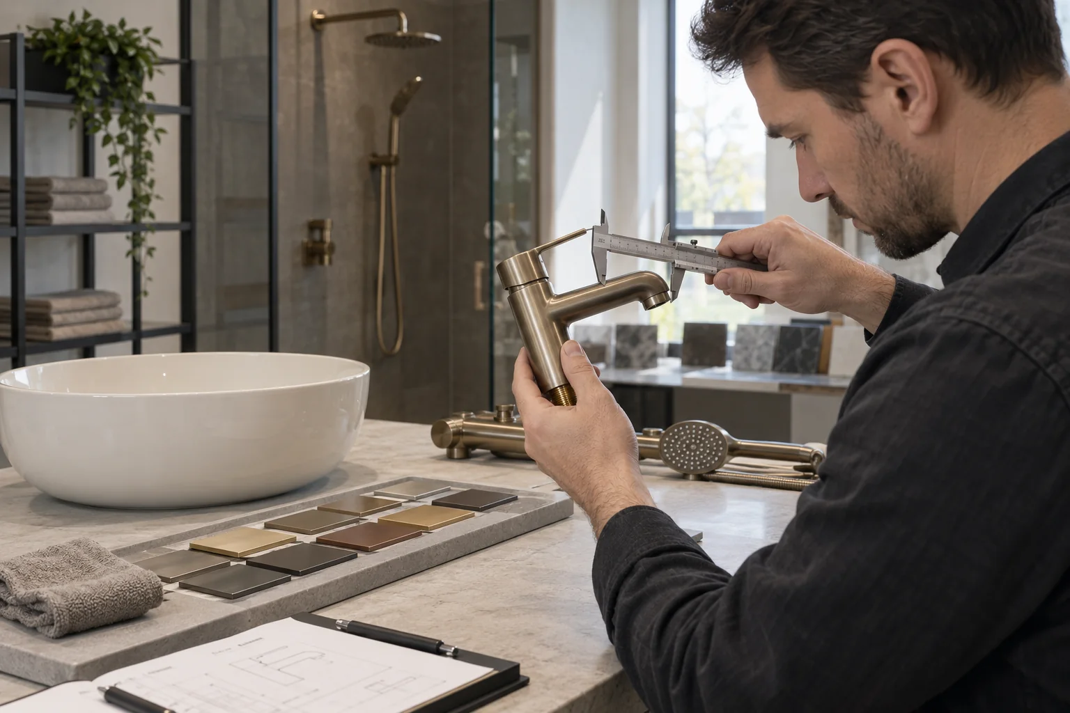 Illustrated examination of a basin mixer and its details